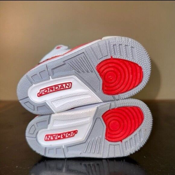 Nike Air Jordan 3 Retro Fire Red White DM0968-160 Toddler Baby Boys Size 5C - Picture 5 of 6